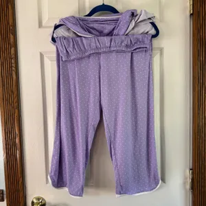 Flora Pajama Set Sleepwear Polka Dot V Neck Loungewear‎ Comfy Medium thumbnail 11