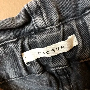 Pacsun Paperbag Straight Leg Mom‎ jeans dark black wash size 23 thumbnail 5