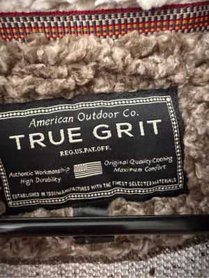 True Grit Sherpa Fleece Quarter Unisex size L Zip Pullover Excellent(C48) thumbnail 5