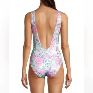 LoveShackFancy Mikkel Floral One-Piece Swimsuit Size XS‎ NWT thumbnail 6