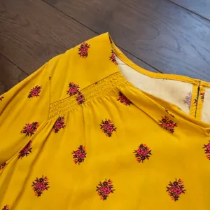 Women’s Old Navy Yellow Patterned Long Sleeve Shift Dress - Size XL C15-006 thumbnail 4