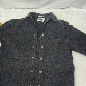 Women's Charcoal Wool Jacket Black Size M thumbnail 9