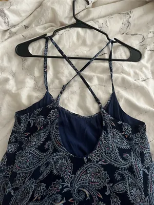 Abercrombie & Fitch Navy Paisley Slip Dress thumbnail 5