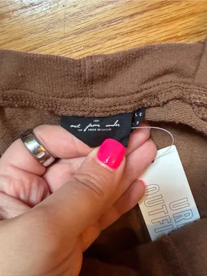 Out From Under Jamie Square Neck Jumpsuit in brown size large thumbnail 6