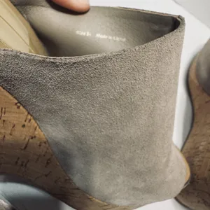 Dolce Vita Sandals Ross Womens Beige Suede Cork‎ Wedge Platform High heels 8.5 thumbnail 5