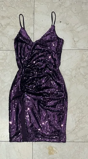 Hot Miami Styles Purple Shimmer Hoco Dress thumbnail 1