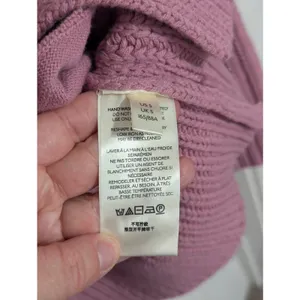 Free People Swim Too Deep Cardigan Smoked Pink Knit Seater Oversized Small Rose thumbnail 6
