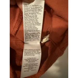 Madewell Waffle Knit Shirt Jacket Terracotta Rust Button Down ND852 Womens Small thumbnail 4