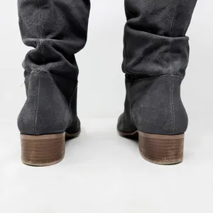 [Steve Madden] Gray Pondrosa Suede Leather Tall Knee High Slouchy Boots Size 9 thumbnail 5