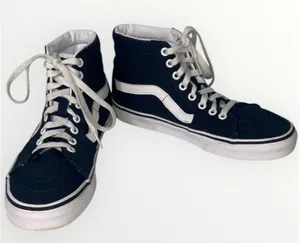 Vans Sk8-Hi Tapered High Top Canvas Shoe~Navy Blue~Unisex~Women’s 7, Men’s 5.5 thumbnail 1