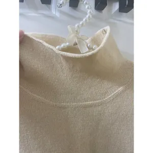 VTG Abercrombie & Fitch SWEATER Off-White Size L TURTLENECK Made in Hong Kong thumbnail 2