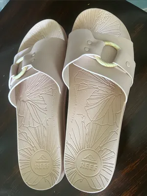 Reef Vista Cruz Light Blush Pink Slide Sandals Size 9 Cushioned Comfort Beach thumbnail 2