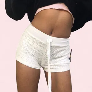 No Boundaries White embroidered shorts thumbnail 1