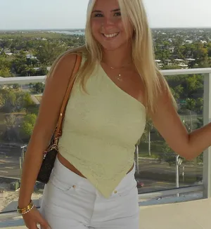 Light yellow one shoulder top Size XS thumbnail 1