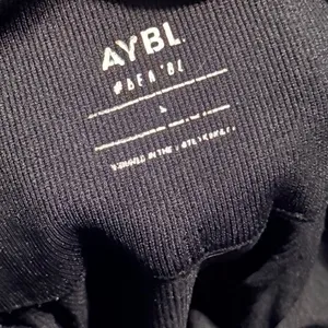 AYBL Womens Motion Seamless Black High Waisted Ribbed Knit Compression Leggings thumbnail 7
