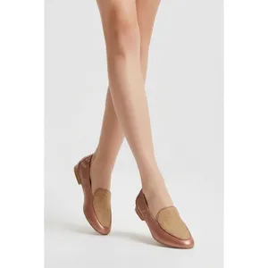 NYDJ Douglas Rose Gold Leather Woven Vamp Loafers Pointed Toe Flats Womens 7.5M‎ thumbnail 9