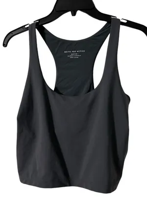 White‎ Fox Active Women's Sports Bra Tank Medium thumbnail 1