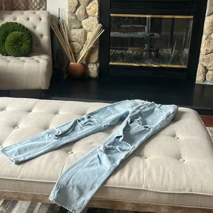 Adika‎ Light Washed Distressed Denim Jeans Size XS thumbnail 2