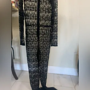 Lace catsuit Black Size M thumbnail 6