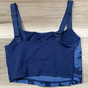 Aerie Floral Printed Ribbed Offline Bralette Blue Women’s XS thumbnail 4