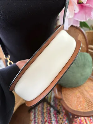 Lauren Ralph Lauren Sutton 22 Half Moon Color Block Top Zip Preppy Crossbody Bag thumbnail 5