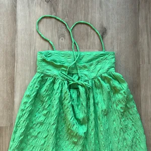 Zara Textured Green Maxi Dress sz M Blogger Fave thumbnail 6