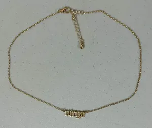 Gold ‘Virgo’ Astrology Zodiac Sign Charm Necklace Choker Jewelry ✨ thumbnail 6