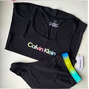 Calvin Klein | Pajamas Sleepwear Loungewear Set Rainbow 🌈 Pride Tank & Shorts thumbnail 4