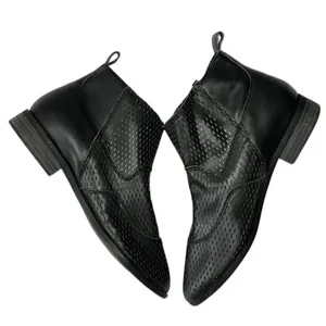 Kelsi Dagger Black Alaska Perforated Zip Ankle Booties(Size 8) thumbnail 6