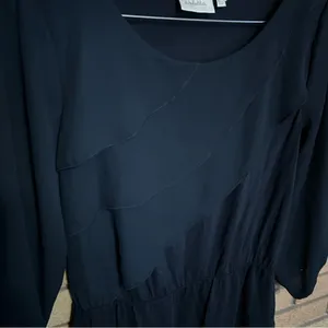 Anthropologie Deletta Tiered Ruffle Peplum Split Sleeve Blouse Top Size Small thumbnail 4