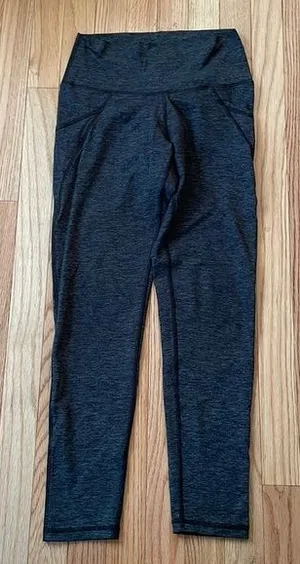 Aerie Leggings Womens Medium Gray High Rise Workout Gym Ladies thumbnail 1
