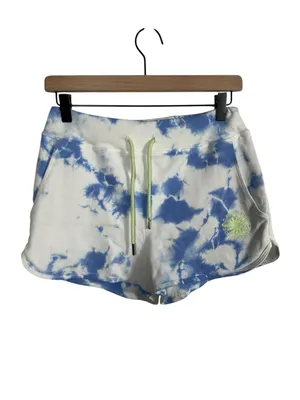 Daydreamer Sunny People Tie Dye Sweat Shorts Periwinkle Cloud NWT Small Made USA thumbnail 2