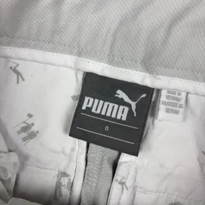 PUMA Pants Womens 0 Gray Capri Mesh Breathable Pockets Zip Front Lightweight thumbnail 2