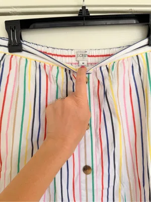 J. Crew Stripe Colorful Midi Skirt Size M thumbnail 4