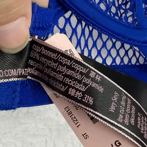 Victoria's Secret Very Sexy Royal Blue Fishnet Mesh Strappy Low‎ Cut Demi Bra L thumbnail 6
