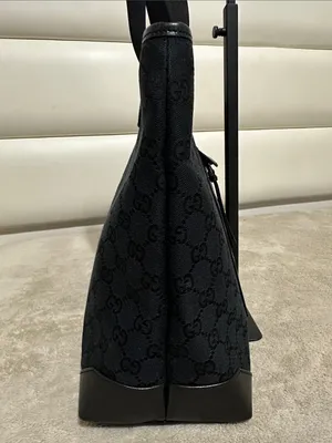 Gucci Black GG Shoulder Tote thumbnail 5