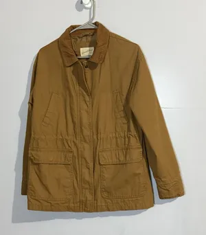 Universal Thread Canvas Jacket‎ Womens Medium Snap & Zip Tan Barn Chore Coat thumbnail 1