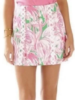 Lilly Pulitzer Marigold Pink Flamingo Colony Skort Women’s size 6 thumbnail 1