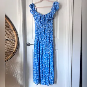 Yumi‎ Kim Ray of Light Blue Spring Floral Maxi Dress Size 6 – Feminine & Flowing thumbnail 3