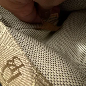 Dooney & Bourke East West Tote Signature Quilt Tan & Brown‎ Stitching EUC thumbnail 16
