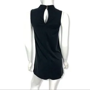 Altar'd State Womens Gray Sleeveless Criss Cross Choker Fit & Flare Dress Medium thumbnail 4