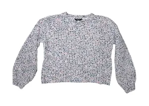 Supplies by Unionbay Womens Marled Knit Cropped Sweater Multicolor Size L thumbnail 1