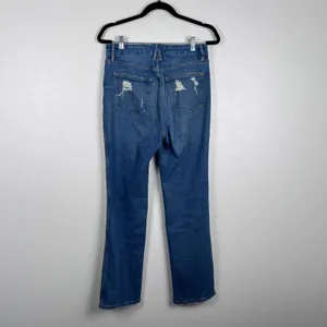 Good American Distressed High‎ Rise Straight Leg Jeans Blue Size 6 thumbnail 5