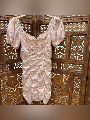 ASTR the Label Cinched Sweetheart Mini Dress thumbnail 7