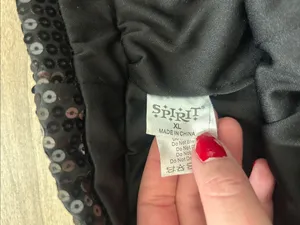 Spirit Black Sequin Mini Shorts thumbnail 2