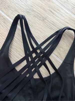lululemon athletica Black Multi-Strap Crossback Sports Bra thumbnail 4