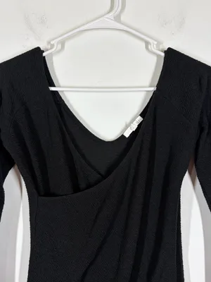 Skin Nora Faux Wrap Textured Bodysuit Size 1 / Small thumbnail 4
