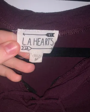 LA Hearts Pac sun Cropped Cross Top thumbnail 3