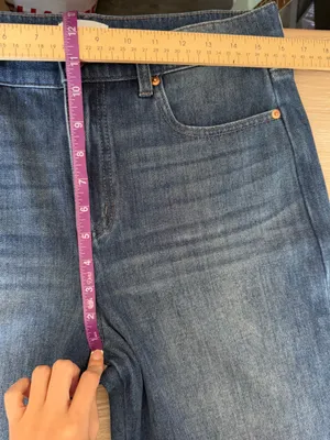 Evereve 31 Wide Leg Trouser Jeans Dark Wash Medium Relaxed thumbnail 5