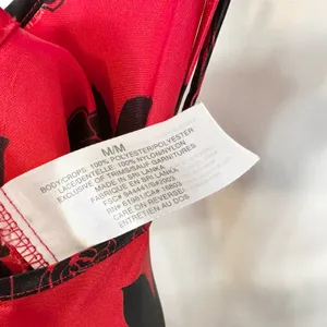 Satin Gown Medium Nightgown Slip Nightie Babydoll Red Black Rose Lace Trim‎ 1810 thumbnail 3